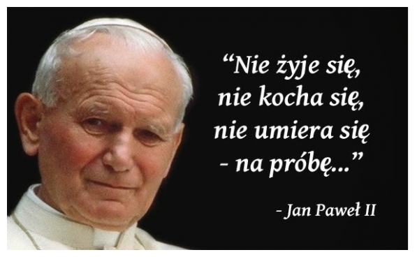 Nie żyje się na próbę...